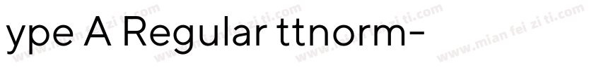 ype A Regular ttnorm字体转换